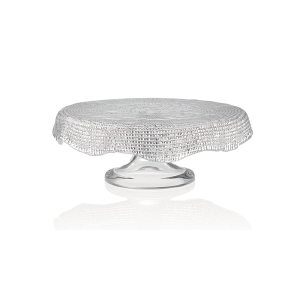 Diamante - Footed Cakestand Scalloped M/L