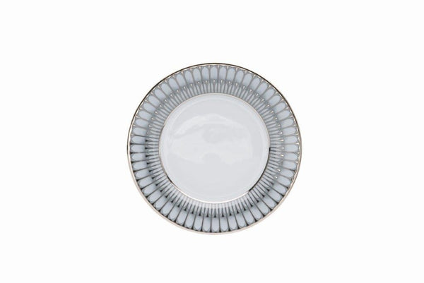 Arcades Grey & Platinum - Dessert Plate