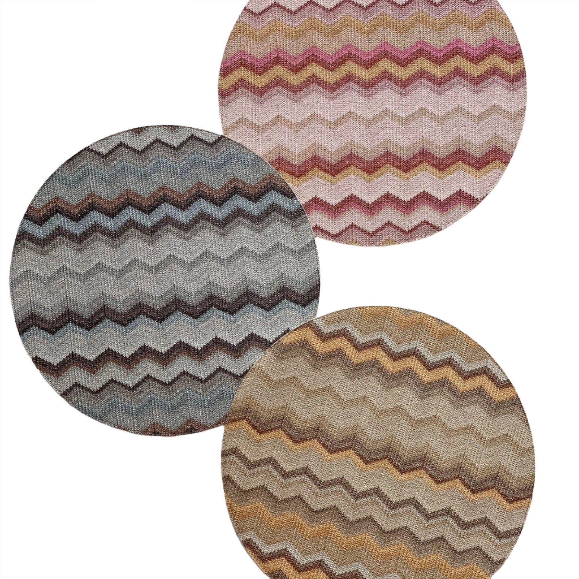 Bargello - Placemats (Set of 4) - Blue