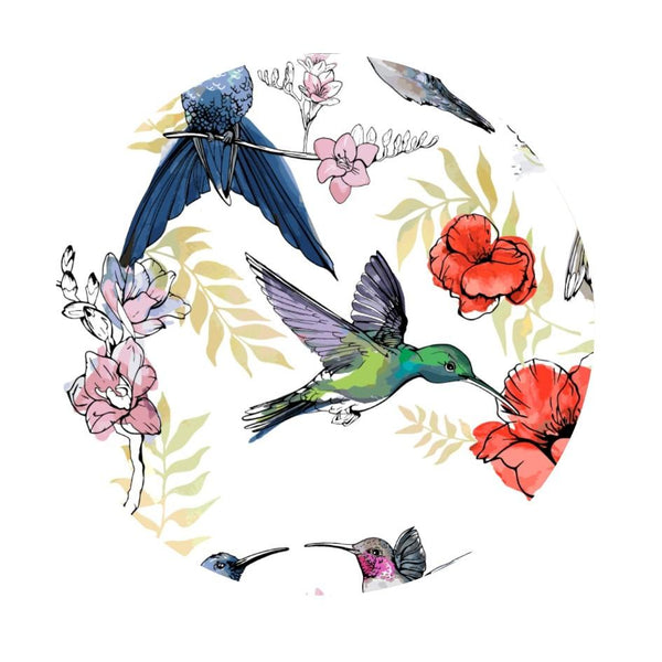 Birds - Colorful Round Insert (Set of 8)