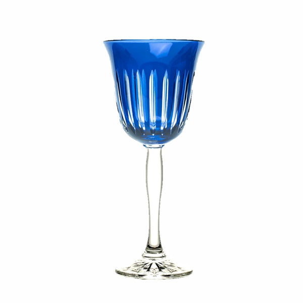 Water Goblet Stripes Blue (Set of 6)