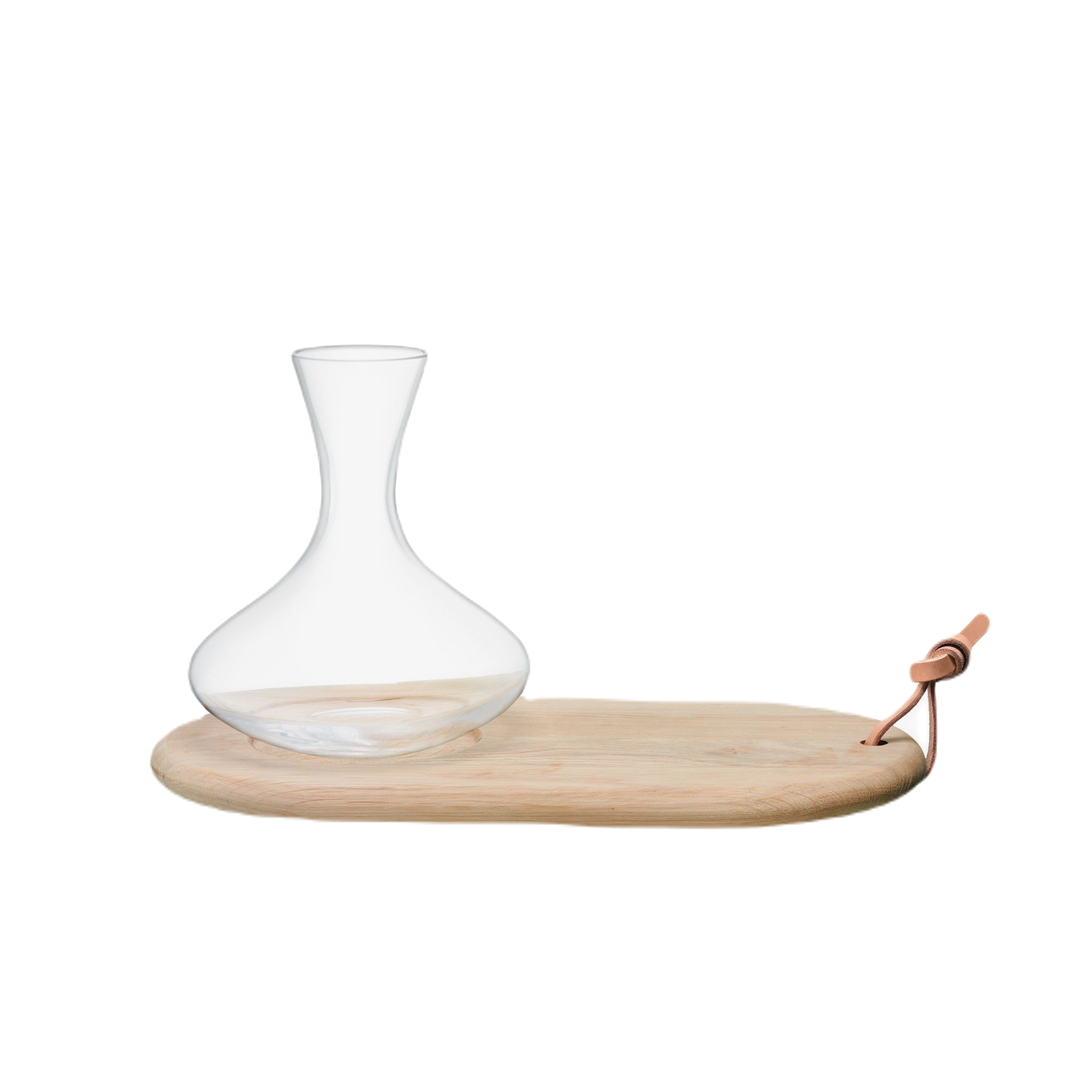 Wine - Oak Cheese Board & Carafe (Set of 2)