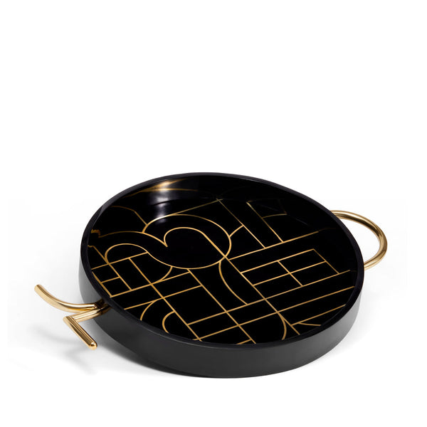 Kelly - Behun Circuit Deco Round Tray 16"