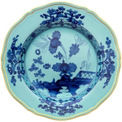 Oriente Italiano Gold Iris - Flat Dessert Plate