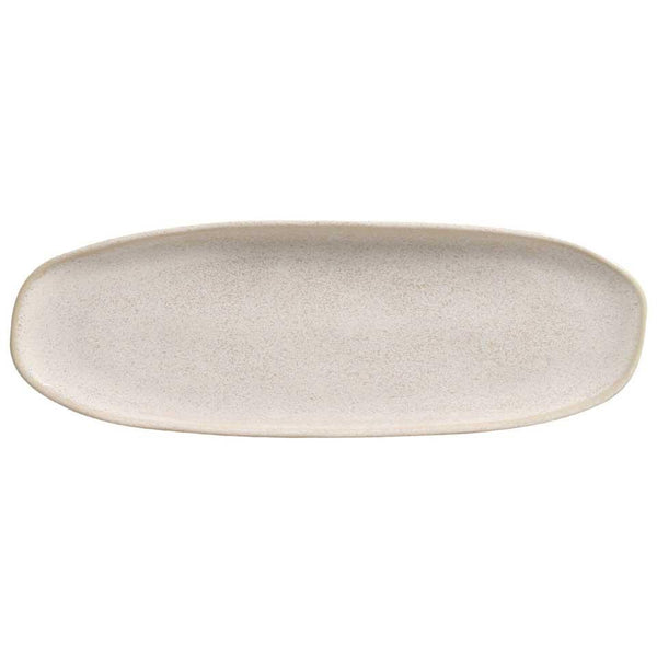 Latte - Shallow Organic Oval Platter Large (Set of 4)