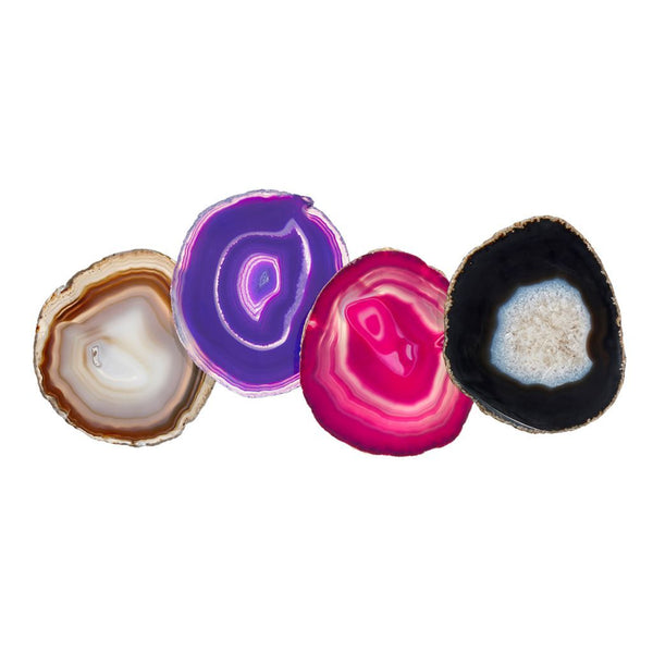 Pedra - Gemstone Agate Coasters (Set of 4)