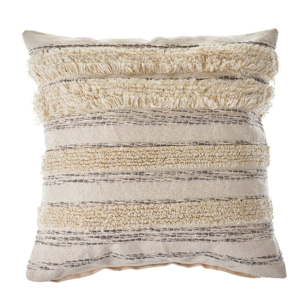 Gold Thread Luxury Throw Pillow Square