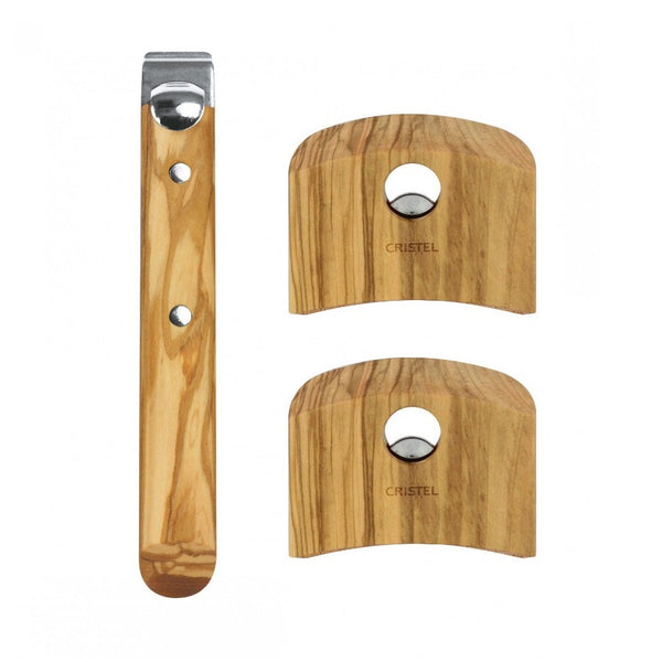 Casteline - Olive Wood Handles Long and Side (Set of 3)
