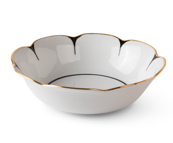 Drops - Bowl Plate Black and Gold