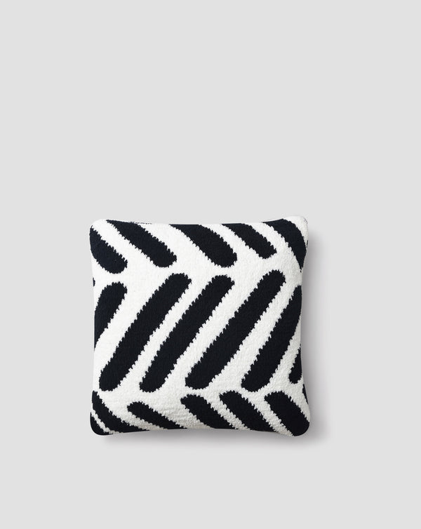 Tulum Throw Pillow Black - Off White