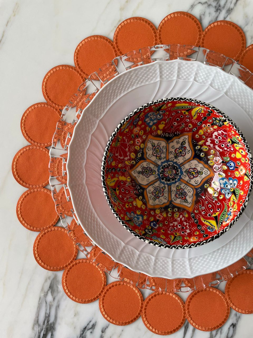 Circles - Placemats Orange (Set of 2)
