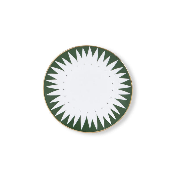 Punk Green - Bread & Butter Plate Green and Gold