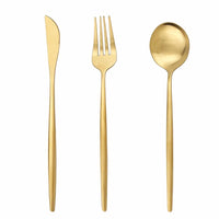 Dinner - Gold Cutlery - Service for 4 (Set of 12)