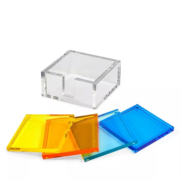 Lucite   Multicolor Coaster (Set of 4)