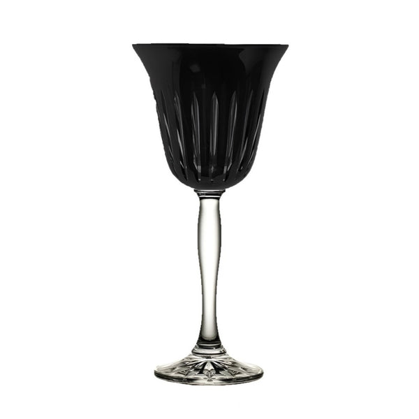 Water Goblet Stripes Black (Set of 6)
