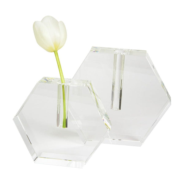 Hex Flat Bud Vase