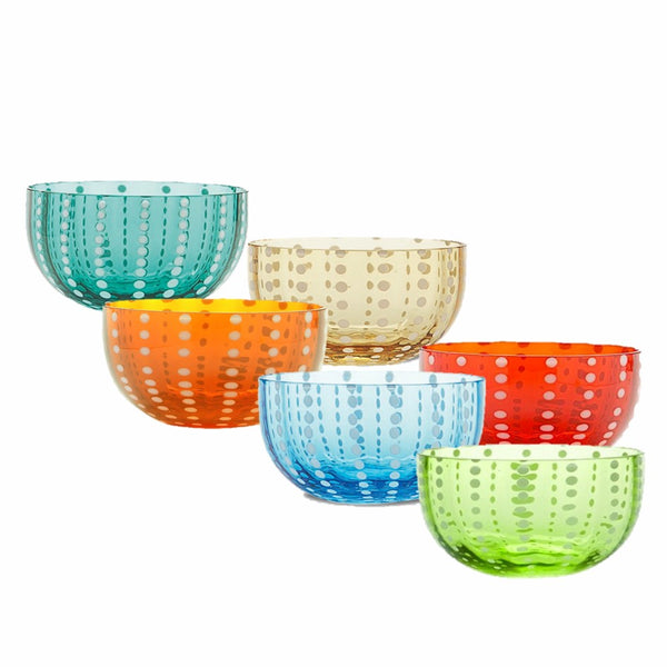 Perle Small Bowl Colors (Set of 6)