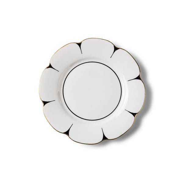 Drops - Dessert Plate Black and Gold