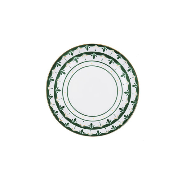 Alhambra Green - Dessert Plate Green and Gold