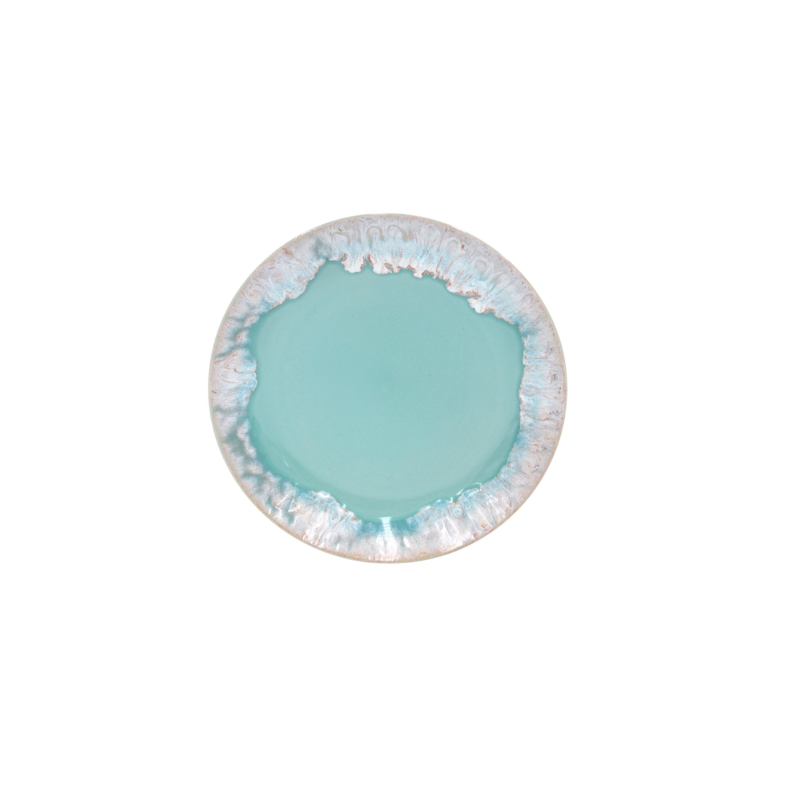 Casafina Ceramic Stoneware 9'' Salad Plate - Taormina Collection, Aqua